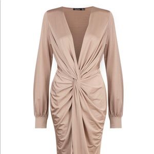 boohoo wrap dress